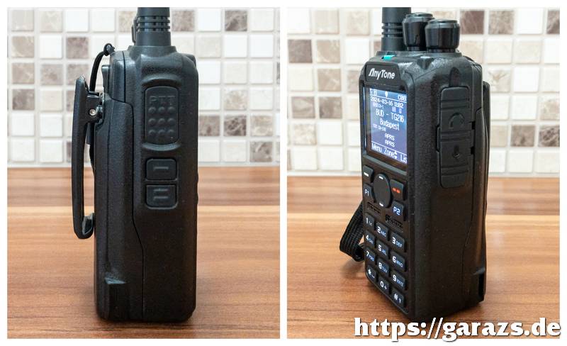 Anytone D878 oldalról