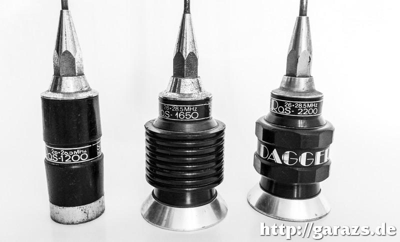 Silver Dagger antennák különböző tekercstestekkel.