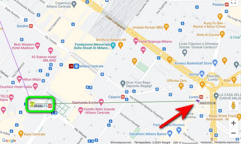 IR2AL iGate az aprs.fi térképén