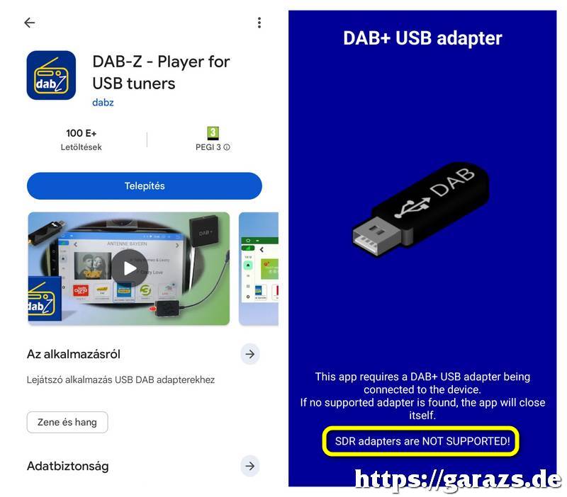 DAB-Z telepítése