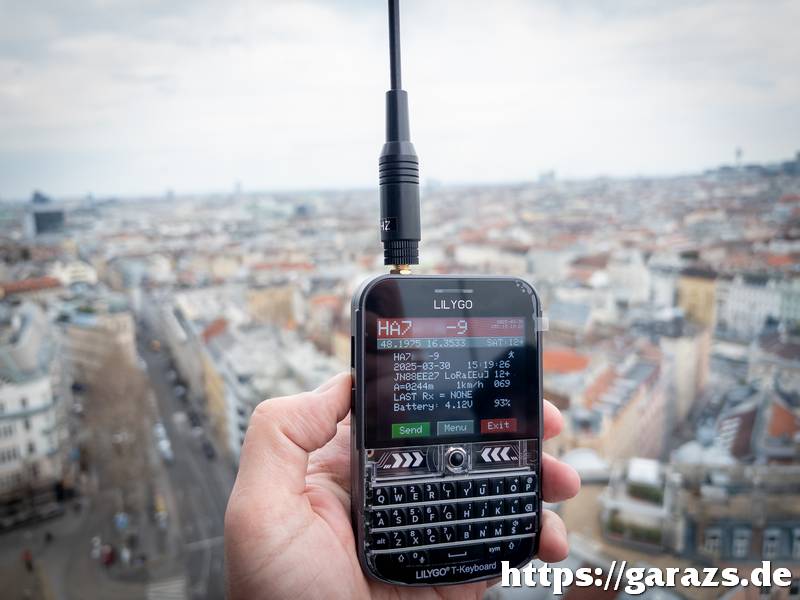 Lilygo T-Deck Plus bevetésen