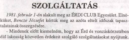 10 éves az érdi Club Taxi 