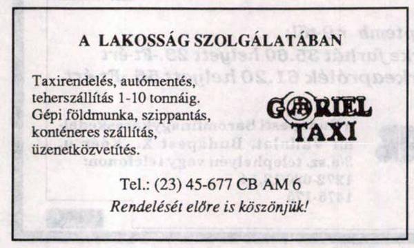 Gábriel Taxi Érd