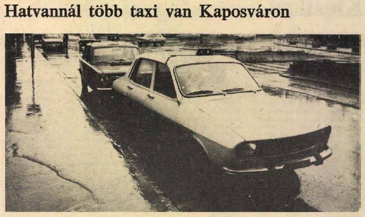 Dacia taxi Kaposváron 1985-ben...