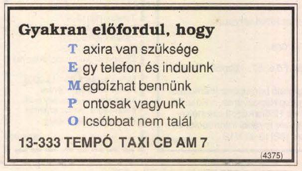 TEMPÓ Taxi Kaposvár