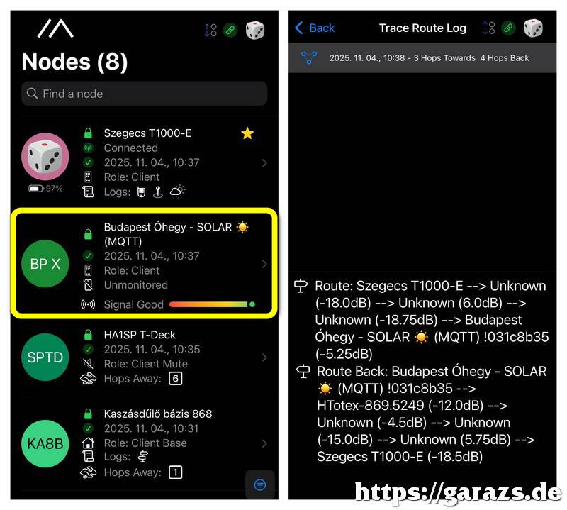 Újabb sikeres traceroute