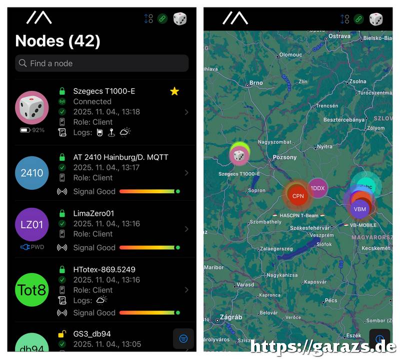 A teljes út térképen