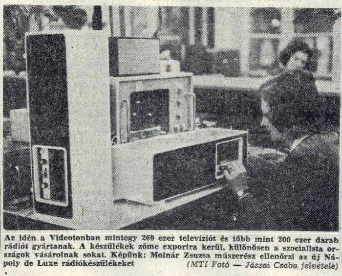 Nápoly de Luxe rádiók gyártásban